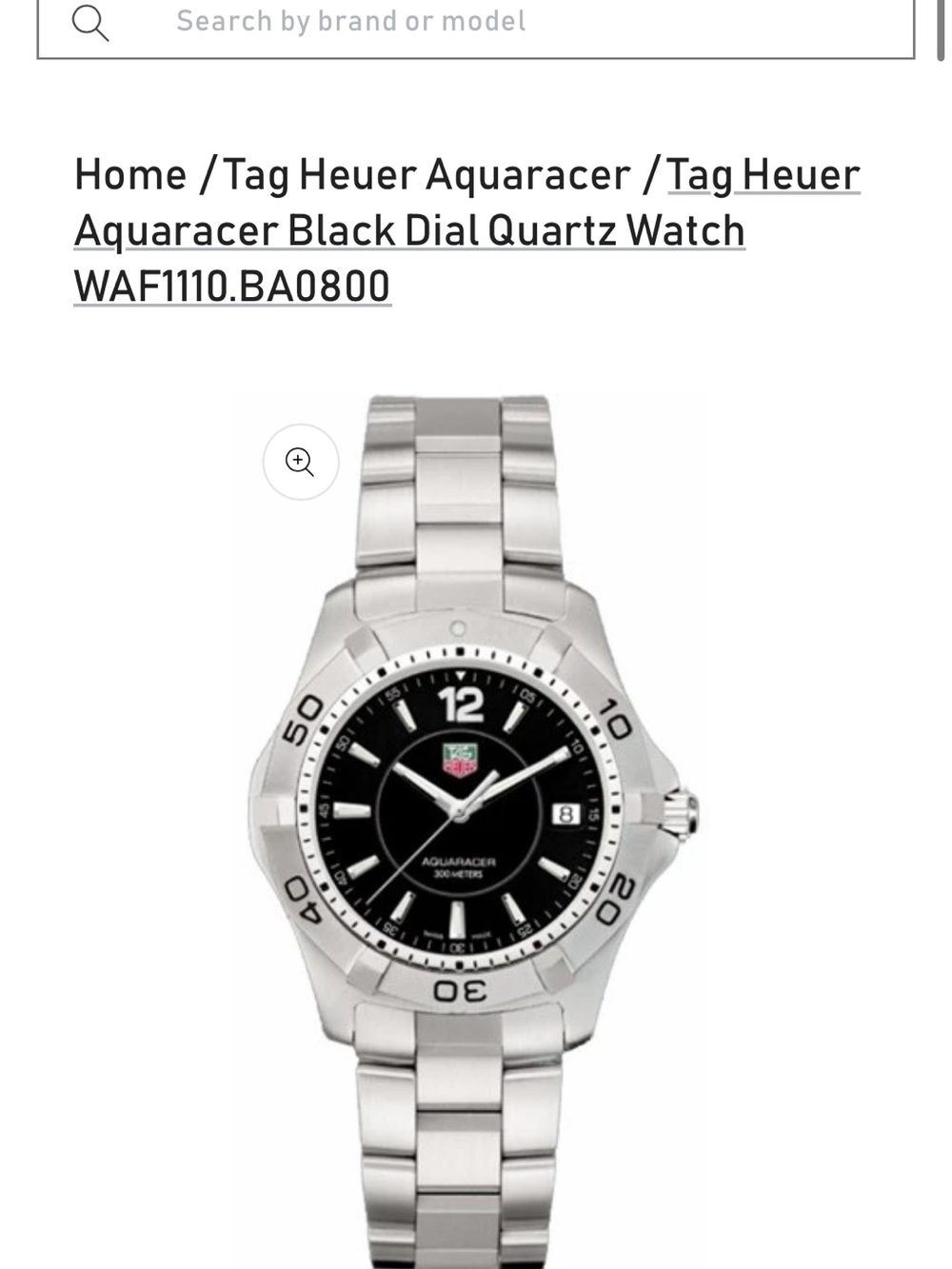 Tag Heuer Aquaracer Black Dial Quartz Watch WAF1110.BA0800 - Picture 3 of 11